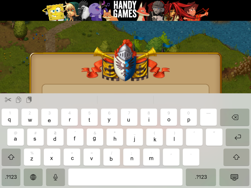 Tastatur überlappt Spitznamenfeld