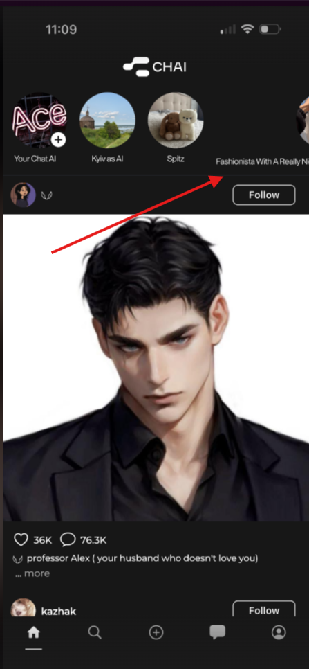 Problem auf dem Startbildschirm mit langen Chat-KI-Namen: Diese werden nicht gekürzt, was zu Problemen mit dem UI-Layout im oberen Chat-Bereich führt