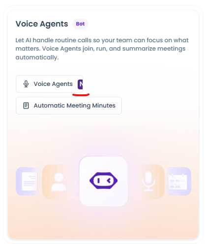 Das „Neu“-Symbol wird in der Schaltfläche „Voice Agents“ in den Browsern Firefox und Edge falsch angezeigt